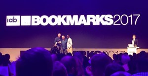 Team Hellocomputer on the Bookmarks 2017 stage.