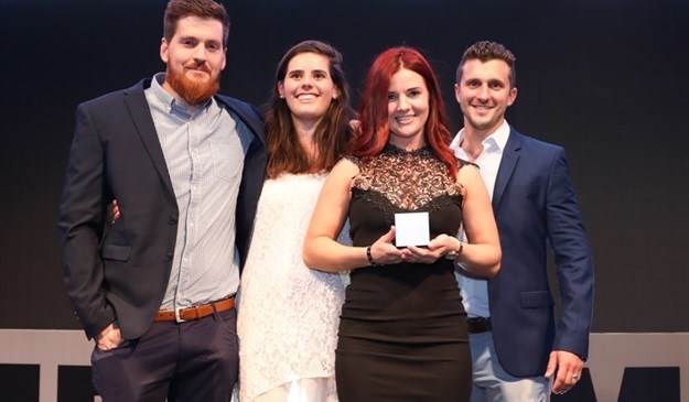 The Saatchi Synergize paid search team on stage at the Bookmarks 2017