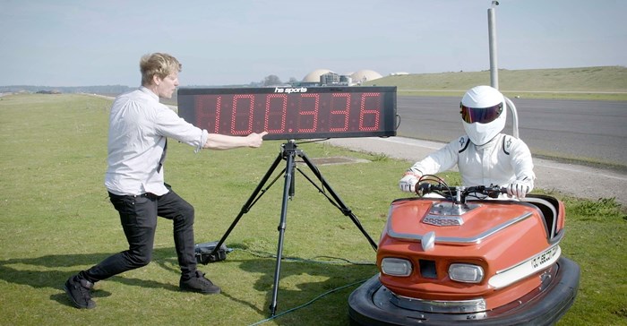 Top Gear's The Stig sets world record in 60s bumper car