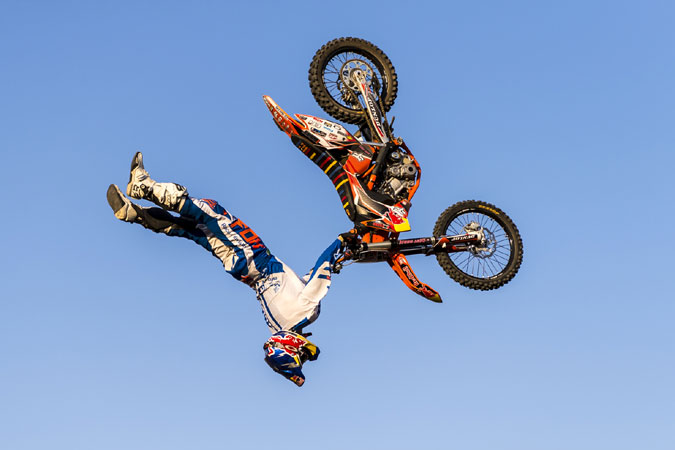It’s not just a flip, it’s a superflip. Come and see FMX daredevil Nick de Wit and crew performing feats of freestyle motocross madness in “Gravity Clash” at the Rand Show 2017. Closing weekend, Friday to Sunday, 21-23 April 2017, at the Rand Show, Joburg Expo Centre, Nasrec.