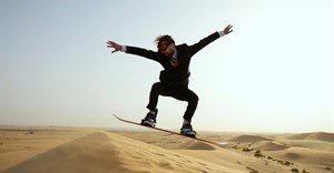 Ricky Wilson takes on the Abu Dhabi desert dunes as part of his 48 Hour Challenge