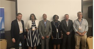 (L-R): Nic Rudnick, CEO, Liquid Telecoms; Uche Ofodile, Regional Head, Africa Express Wi-Fi, Facebook; Artur Mendes, CCO, Angola Cables; Funke Opeke, CEO, MainOne; Chris Wood, CEO, WIOCC and Chris George, Strategic Initiatives, Google, at the 2017 International Telecoms Week, held in Chicago, this past week.