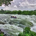 White water rafting on the Nile River at Wildwaters Lodge, Uganda