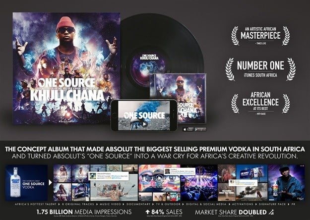 The Absolut One Source campaign.