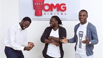 OMG Digital Founders: Dominic Mensah, Prince Boakye Boampong and Jesse Arhin Ghansah.