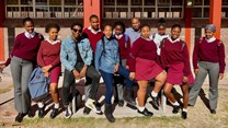 Masango with his students from Blackboard,