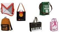A selection of Sacatelle's branded bags.