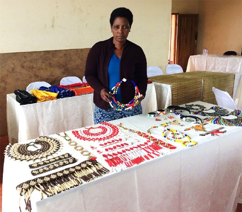 Sindisiwe Gumede, owner of Bead & Traditional Art