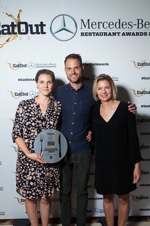 2016 Eat Out Woolworths Sustainability Award winner - Jessica Sheperd and Luke Grant of The Table at De Meye