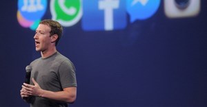 Facebook CEO Mark Zuckerberg speaks at the F8 summit in San Francisco, California on 25 March 2015. Zuckerberg introduced the Messenger platform at the event. On Tuesday, 11 July 2017, Facebook announced that Messenger would soon be hosting ads on its home screen |