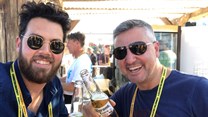 Cheers! Native VML ECD McManus with Pernod Ricard SA marketing director, Charl Bassil in Cannes.