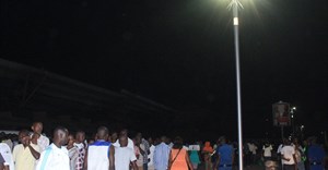 Burundi solar street lights.