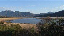 Cape Town’s main storage dam, the Theewaterskloof in May 2017 with 9% of water left in storage. Kevin Winter