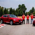 Ferrari racing drivers give Alfa Romeo Giulia Quadrifoglio a go