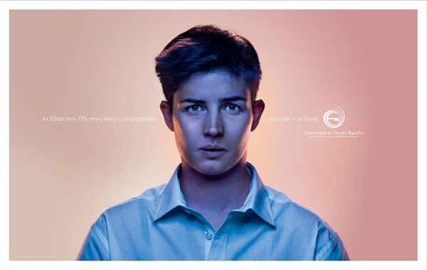 July Print First – DDB SA, Commission for Gender Equality “He She - Ethan”