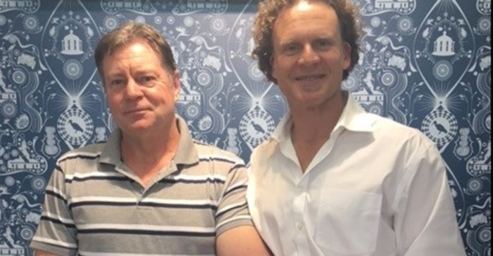 Stephanus van Wyk with Dr Conrad Pienaar