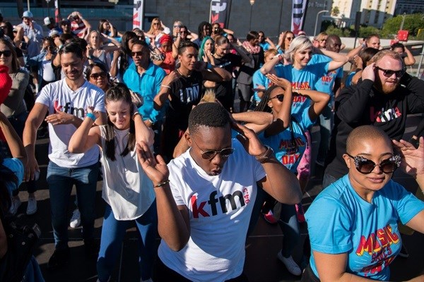 The Mother City gathers for Cape Town's first dancing billboard