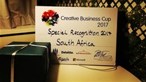 Global event presents Creative Business Cup SA with Special Recognition Award