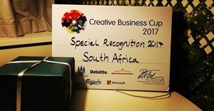 Global event presents Creative Business Cup SA with Special Recognition Award