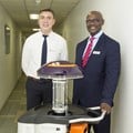 Dr Justin Gavanescu, general manager of Netcare Milpark Hospital, and Dr Skhumbuzo Ngozwana, president and CEO of Kiara Health, distributors of the Xenex