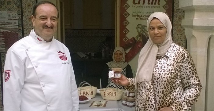 Women in rural Tunisia mix hot sauce with business