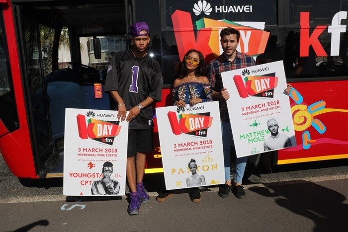 Huawei and Kfm 94.5 tour the Mother City to celebrate the return of the Cape's ultimate music festival