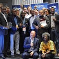 Winners of the Digital Media Awards in Johannesburg, South Africa.
