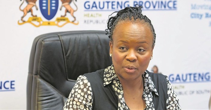 Gauteng health MEC Gwen Ramokgopa. Photo: Lisa Hnatowicz/Daily Sun
