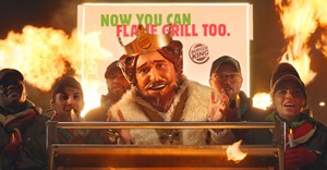 Burger King wishes McDonald's a flame-grilled festive season