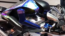 Yamaha motorcycle comes on command at CES event