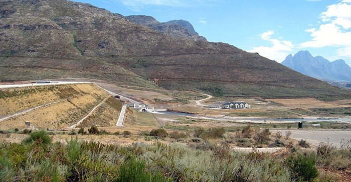 China Crisis via  - The Berg River Dam, located near Franschhoek, is one of the principal dams in the Western Cape Water Supply System.