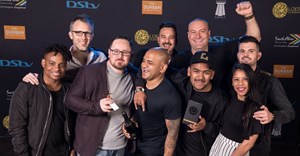 Reddy with team Grid, celebrating their Grand Prix at Loeries 2017.