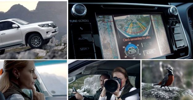Screengrabs from the Toyota Prado ad by FCB Joburg.
