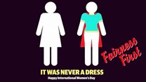 From dress to cape. One of the memes that did the rounds on International Women's Day.