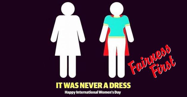 From dress to cape. One of the memes that did the rounds on International Women's Day.