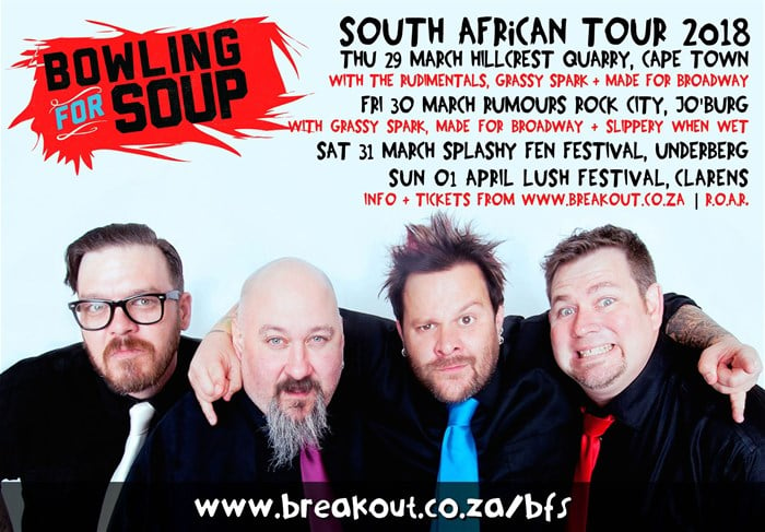 Final dates announced for Bowling for Soup live in SA
