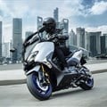 Capable, fun, practical and surprising. The 2018 Yamaha TMAX scooter now gets its own Sports Edition.(Credit: Yamaha)