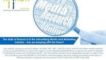 The state of research in the advertising media and marketing industry - Are we keeping with the times?