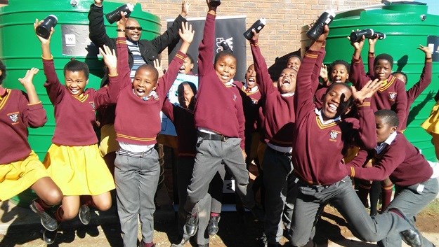 Little Flower Primary School in Mosel, Uitenhage near Port Elizabeth is one of over a 100 schools that have already received much needed water tanks