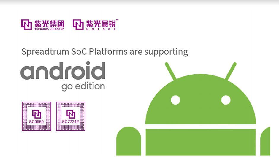 Unigroup Spreadtrum & RDA SoC platforms are supporting Android Go now