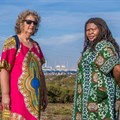 Makoma Lekalakala, director for Earthlife Africa, and Liz McDaid, climate change coordinator for Southern African Faith Communities’ Environment Institute (SAFCEI)