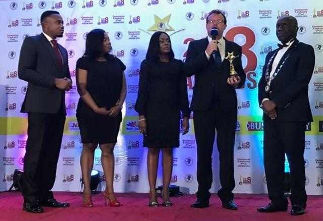 CNBC Africa receives award for 'Best Business Television' in Nigeria.