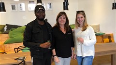 Prince Zwane, Lynne Wylie and Kaylee Germann. Image supplied.