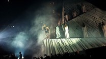 Kanye West’s Yeezus Tour stage. Image by U2soul, CC BY-SA 2.0,