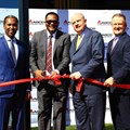 From left to right: Nuradin Osman (AGCO Vice President and General Manager Africa), HE Emmanuel Mwamba (High Commissioner in South Africa - Republic of Zambia), Martin Richenhagen (AGCO, Chairman, President, CEO) and Gary Collar (AGCO Snr Vice President and General Manager, Asia-Pacific and Africa)