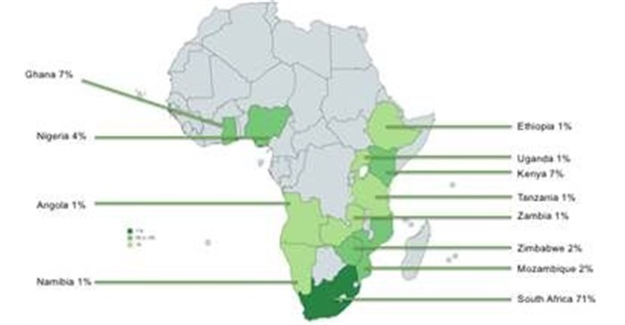 Figure 1: Countries participating in the APRA | Reputation Matters ‘Do ethics matter on the African continent’ survey.