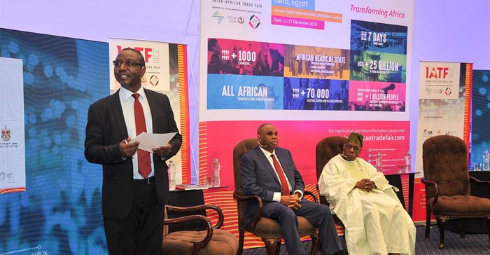Launch of Intra-African Trade Fair in Cairo, December 2018.