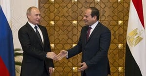 Egyptian President Abdel Fattah al-Sisi Russian President Vladimir Putin. Egypt seems likely to be the next African country with nuclear energy. EPA