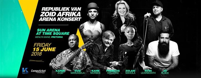Karen Zoid, Kahn Morbee, Francois van Coke to feature at Republiek van Zoid Afrika