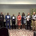 IREM swears in internationally certified commercial property managers n Joburg. CPM instructor Fred Prassas also pictured here.